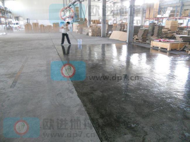 上海力丰物流有限公司水泥地面起灰处理